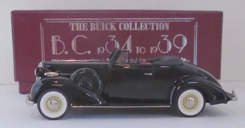 Brooklin Models 1/43 Scale Bc026 - 1936 Buick Special Convertable Coupe Black 1