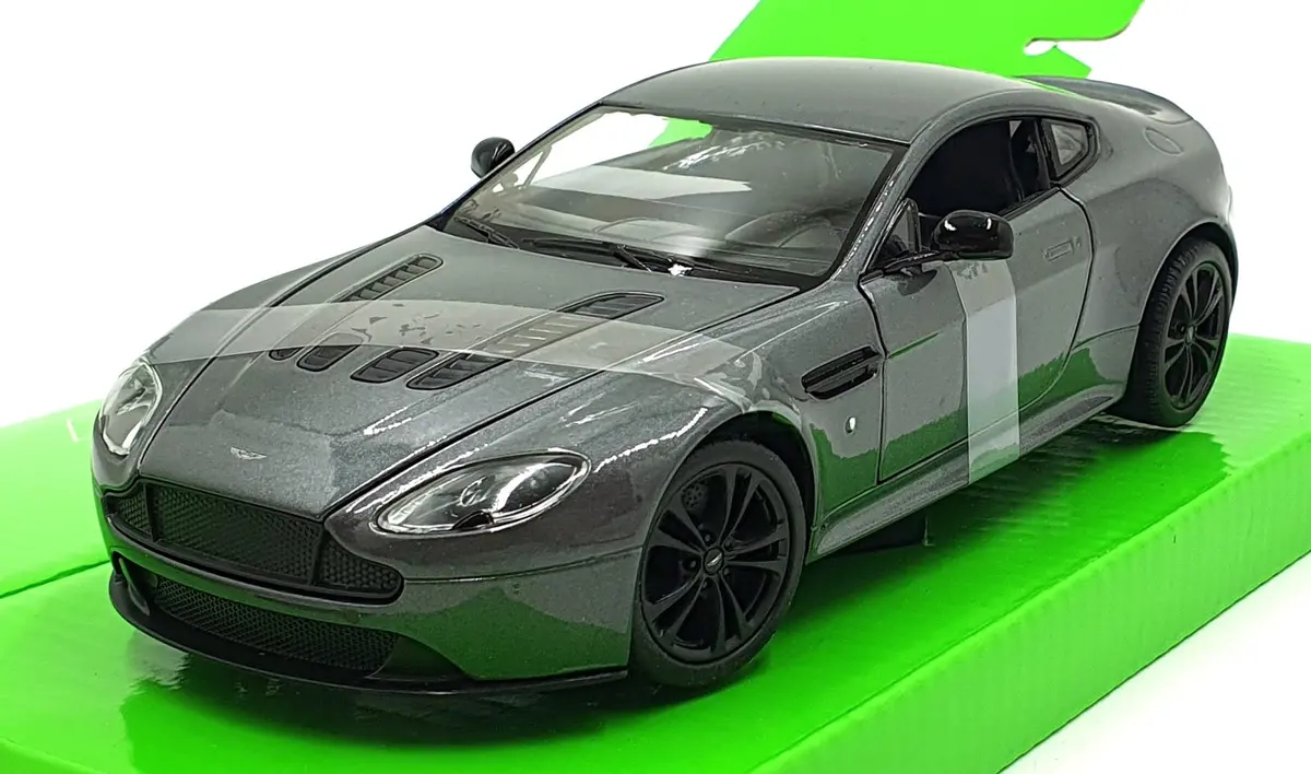 Welly Nex 1/24 Scale Diecast 24129W-Sg - Aston Martin Vantage - Met. Grey 1