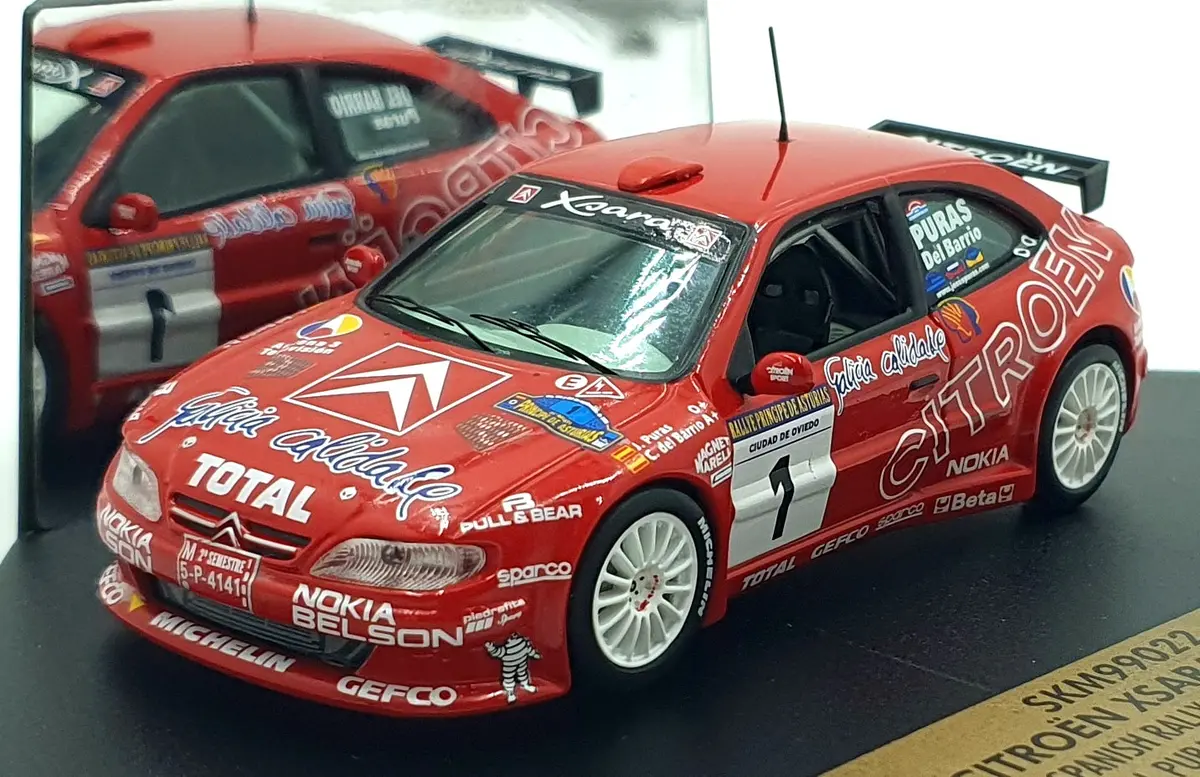 Skid 1/43 Scale Skm99022 - Citroen Xsara Kit Car #1 Spanish Rally Champion 1998 1