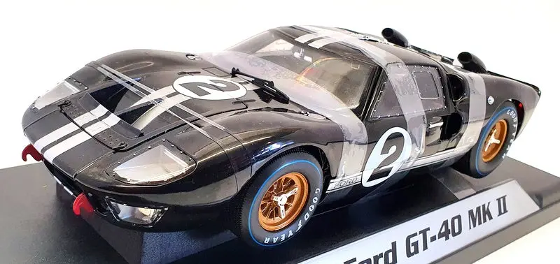 Acme 1/18 Scale Model Car Sc408 - 1966 Ford Gt-40 Mkii #2 - Black 1
