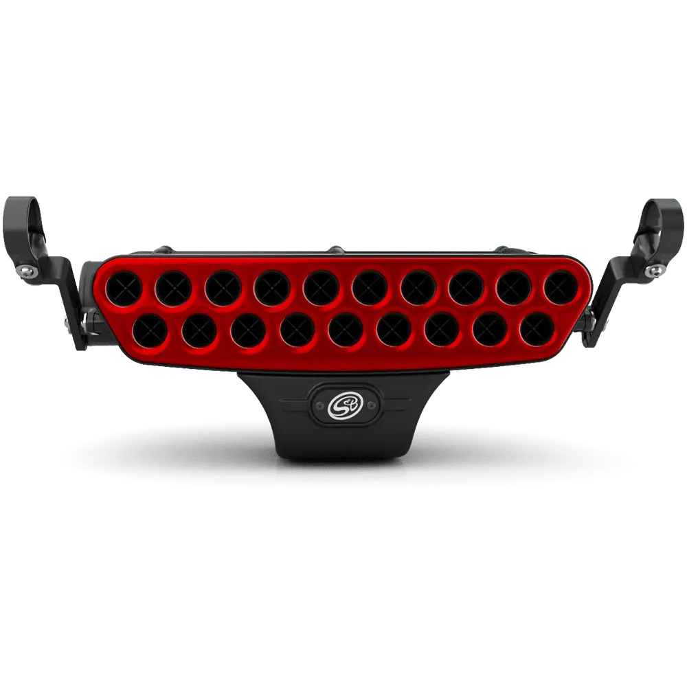 Stainless Steel Faceplate (Red) - V1 Particle Separator Only 1