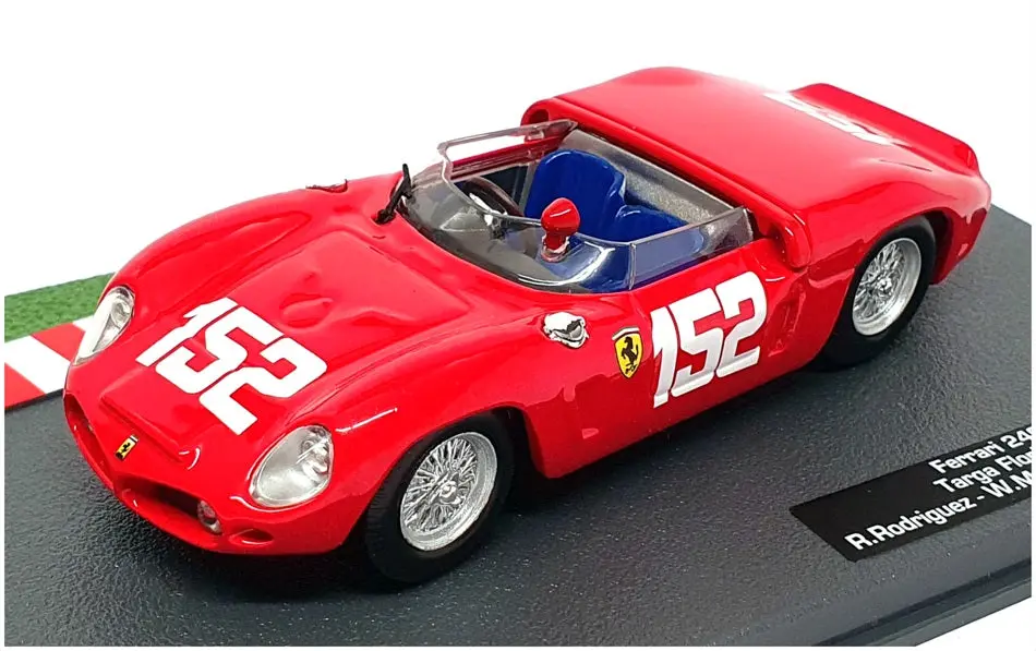 Altaya 1/43 Scale 28424K - Ferrari 246 Sp #152 Targa Florio 1962 - Red 1