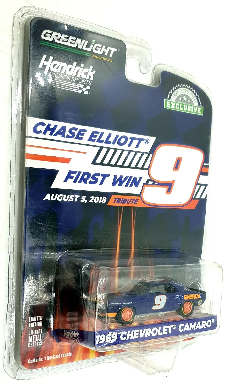Greenlight 1/64 Scale 30494 - 1969 Chevrolet Camaro #9 Elliott 1St Win Tribute 1