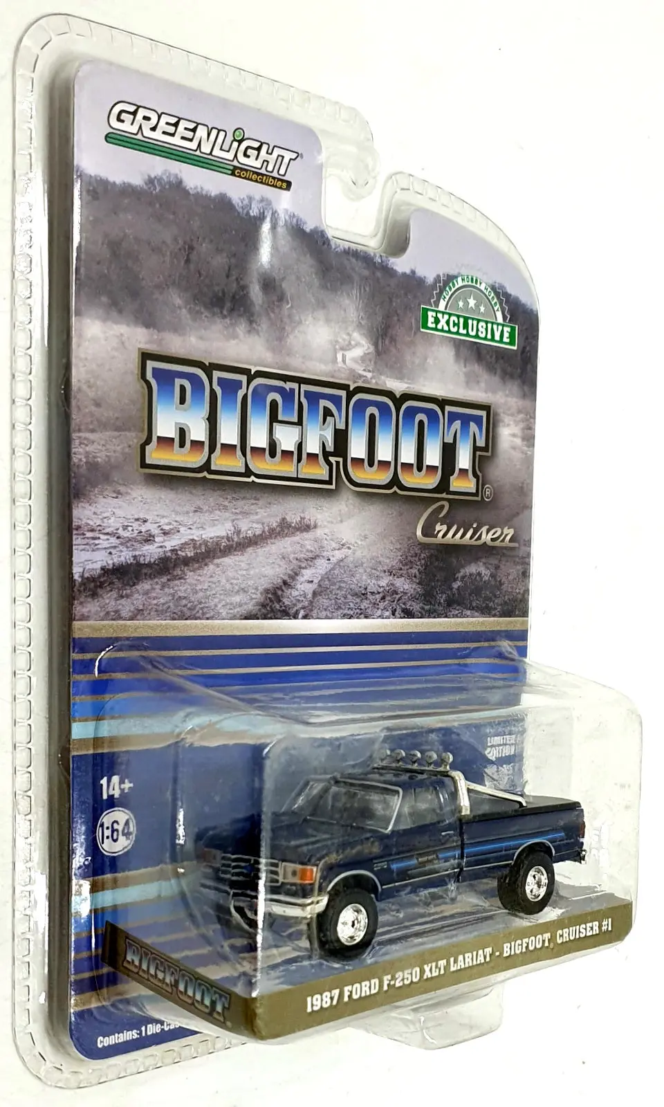 Greenlight 1/64 Scale 30433 - 1987 Ford F-250 Xlt Lariat - Bigfoot Cruiser #1 1