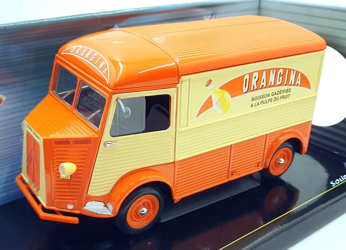 Solido 1/21 Scale Diecast 8409.02 - Citroen Hy Orangina 1962 - Orange/Cream 1
