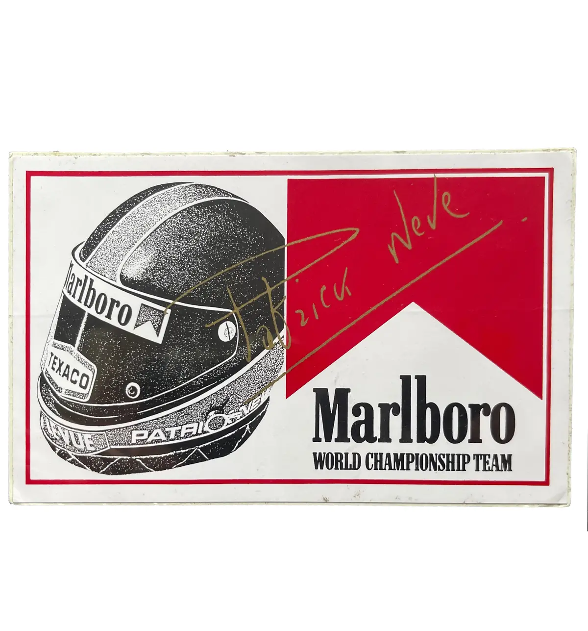 Marlboro-World-Championship-Team-Driver-Sticker- Patrick Neve 1