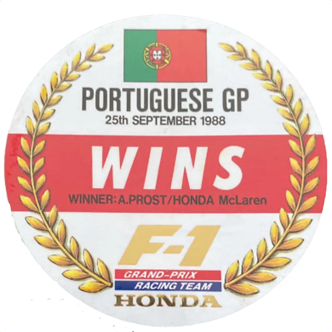 Honda Wins - Portuguese Gp 1988 1