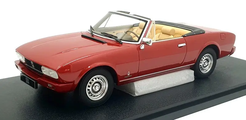 Cult 1/18 Scale Resin Cml192-1 - 1983 Peugeot 504 Cabriolet - Red 1
