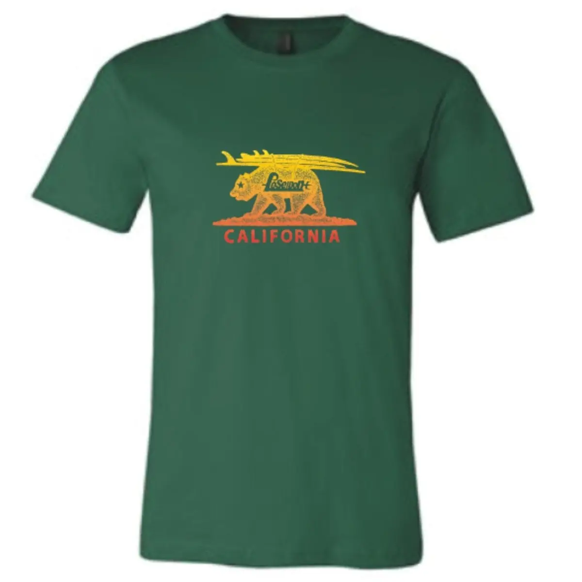 Poseidon California Bear Short Sleeve Tee - Leaf Green 1