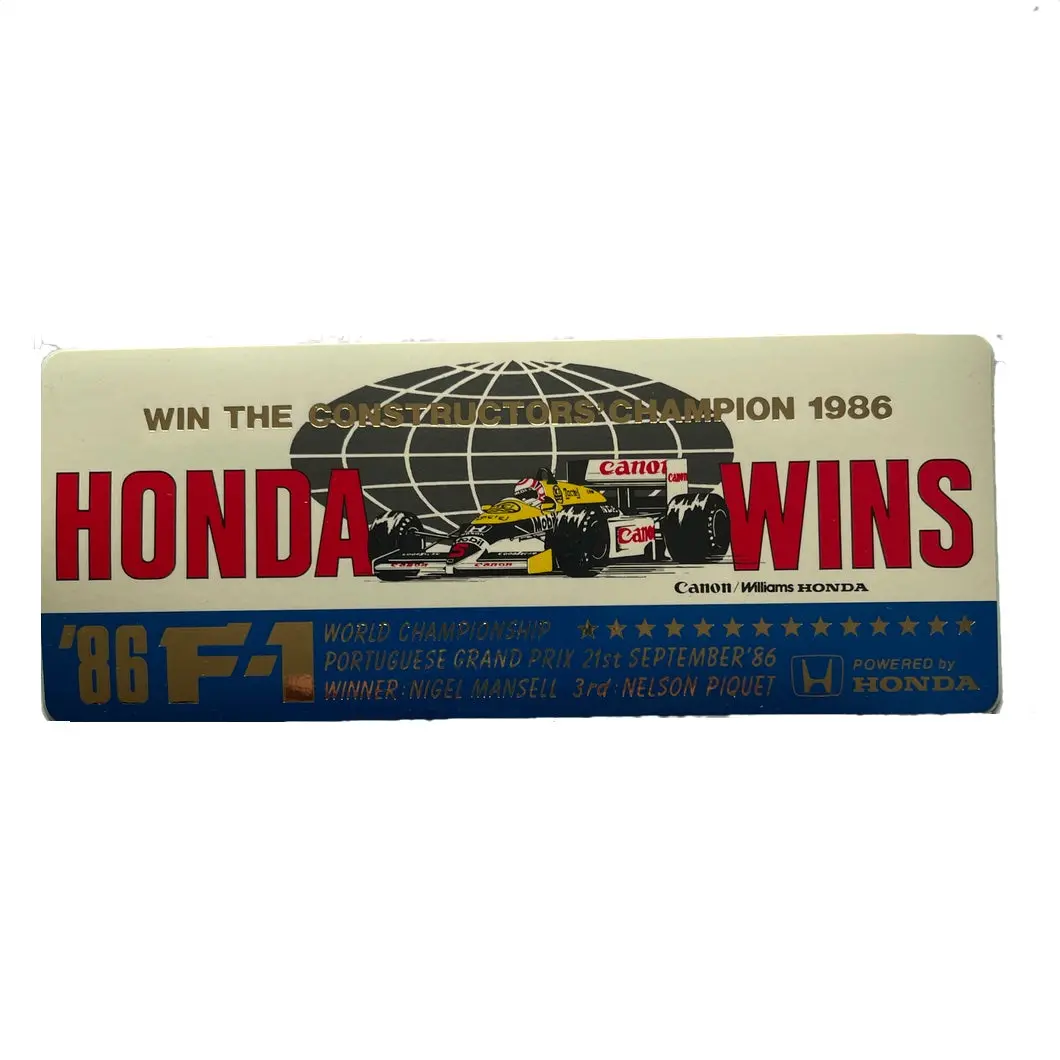 Honda Wins - Portuguese Gp 1986 1
