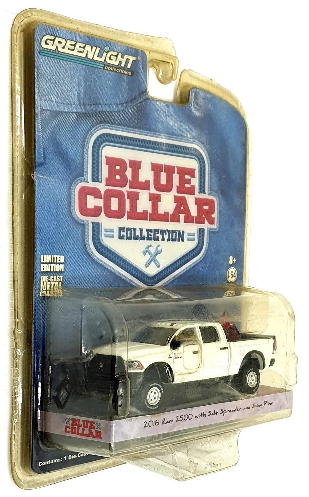 Greenlight 1/64 Scale 35060-E - 2016 Ram 2500 With Salt Spreader And Snow Plow 1