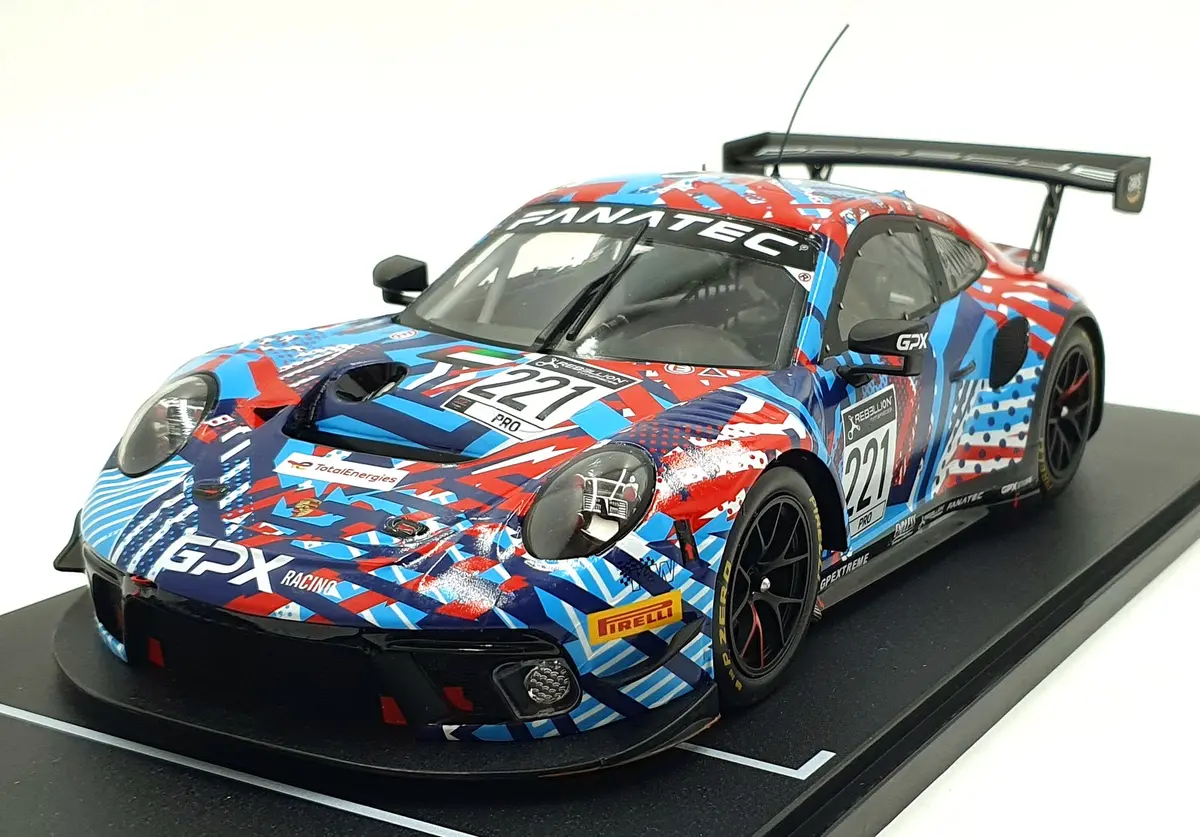 Ixo 1/18 Scale Legt18-20221 - Porsche 911 Gt3 R #221 Test Days 24Hr Spa 2022 1