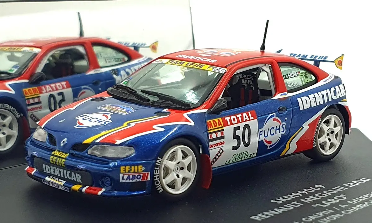 Skid 1/43 Scale Skm99069 - Renault Megane Maxi #50 "Labo" Lyon-Charbonniers 1999 1