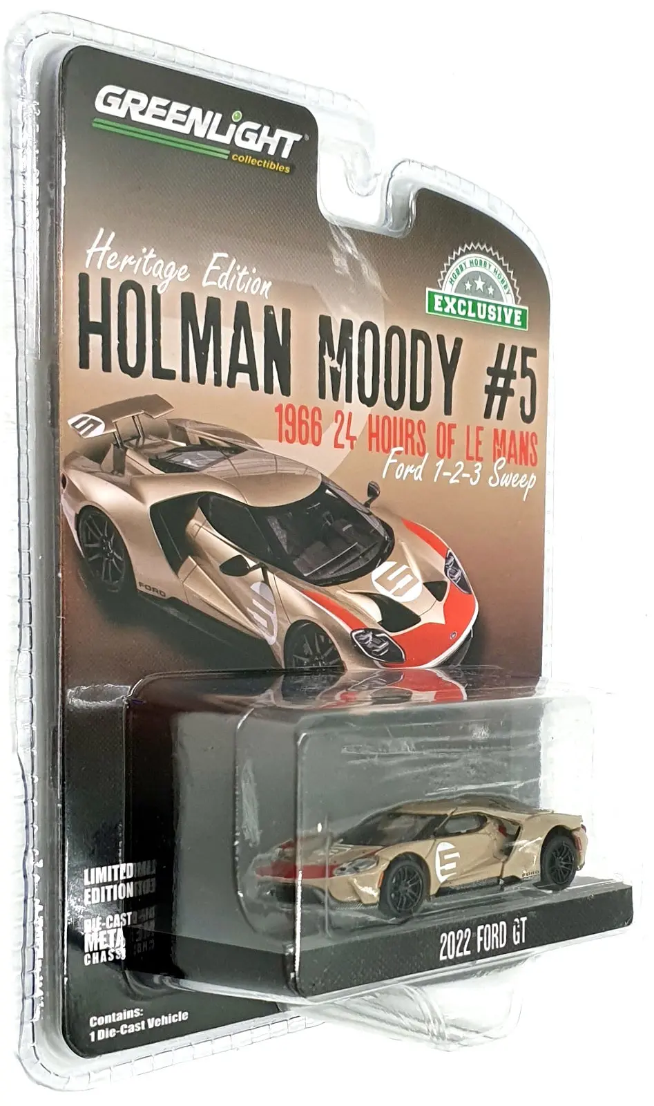 Greenlight 1/64 Scale 30413 - 2022 Ford Gt #5 Holman Moody 24Hr Lm 1966 1