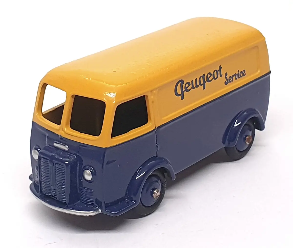 Atlas Editions Dinky Toys 25B - Peugeot Fourgon Tole Van - Mustard/Blue 1