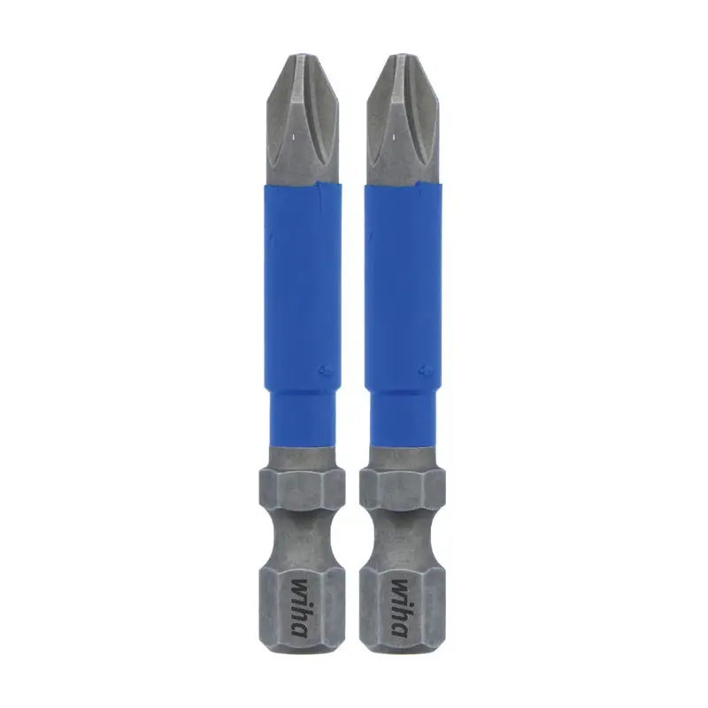 Wiha 2In Terminatorblue Impact Bit Phillips #2 2 Pack 1
