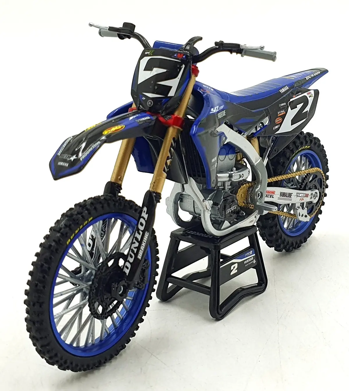 Newray 1/12 Scale 58483 - Yamaha Yz450f #2 Motorbike - Webb 1