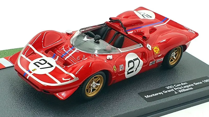 Altaya 1/43 Scale 30424G - Ferrari 350 Can-Am #27 Laguna Seca 1967 - Red 1