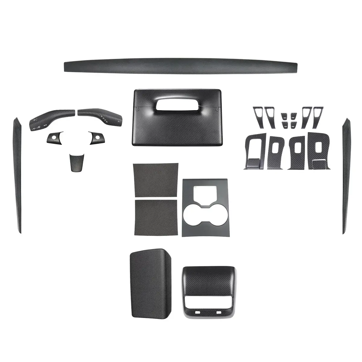 Real Carbon Fiber Interior Mods Wrap Kit For Tesla Model 3 / Y 5
