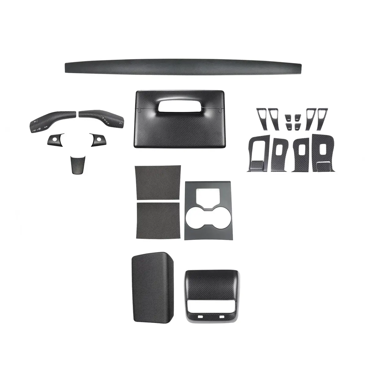 Real Carbon Fiber Interior Mods Wrap Kit For Tesla Model 3 / Y 6