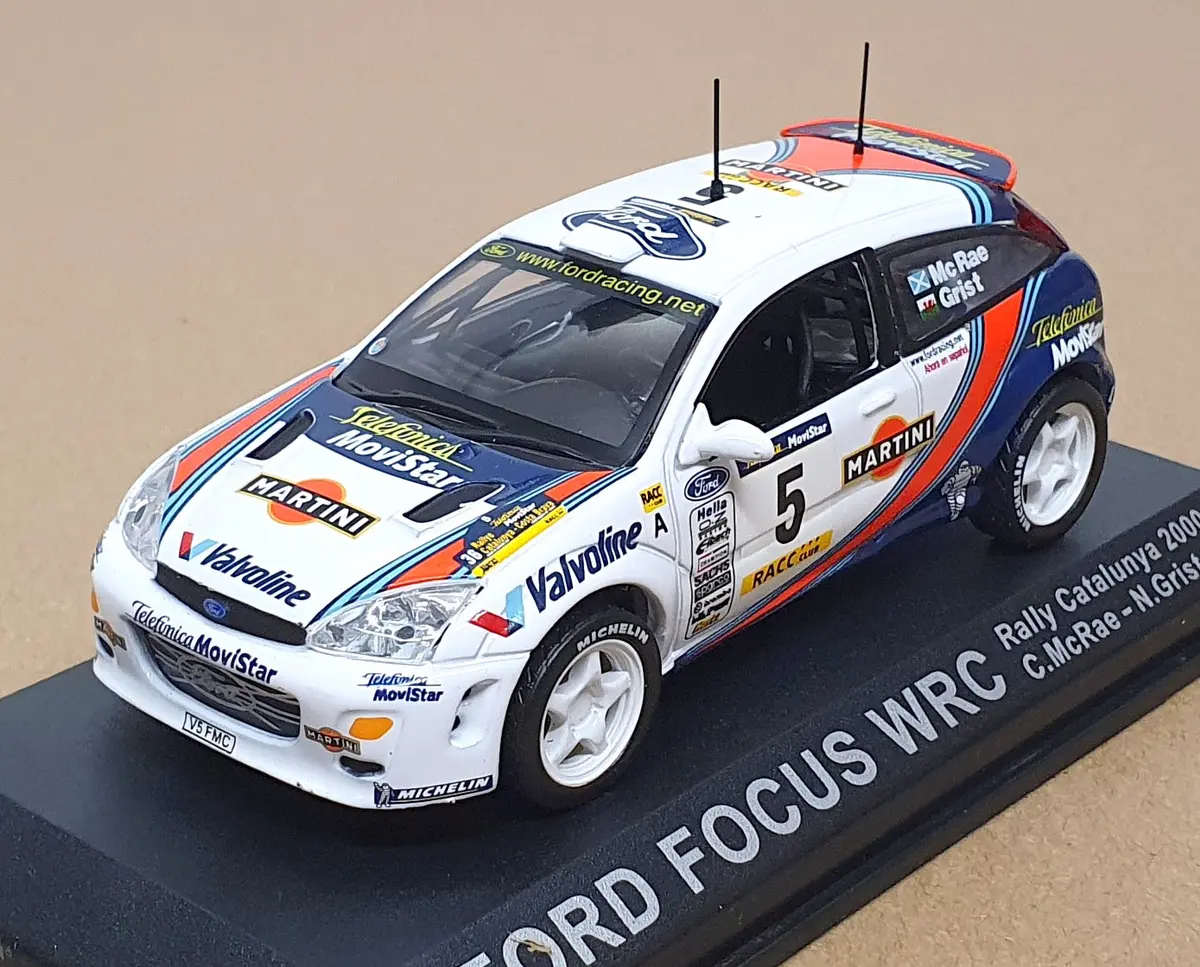 Altaya 1/43 Scale Ff005 - Ford Focus Wrc #5 Rally Catalunya 2000 Mcrae/Grist 1