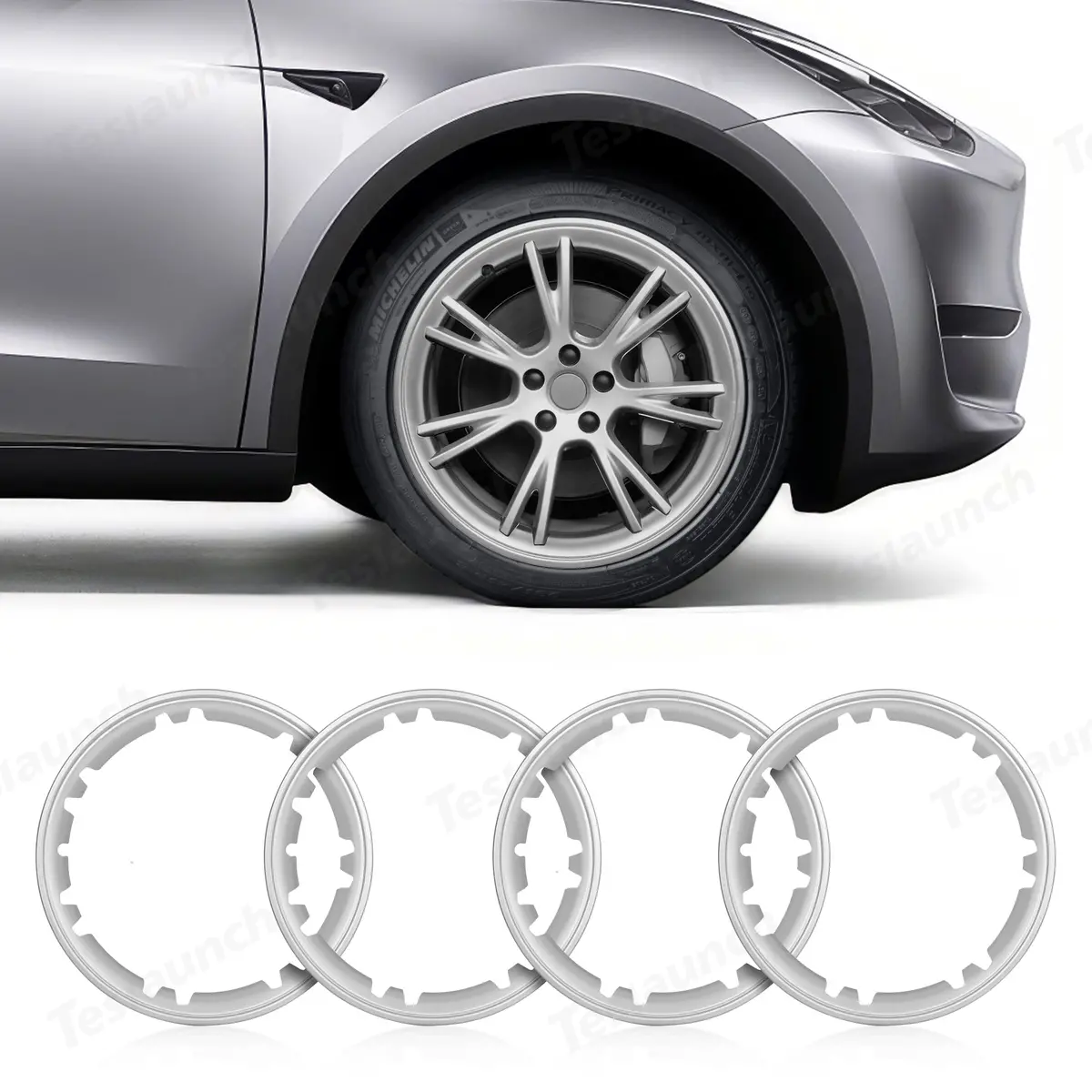 All-In-One Rim Protector For Tesla Model Y 19-Inch Gemini Wheel （Cannot Be Used With The Original Wheel Cover） 2