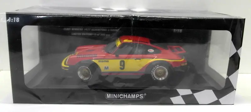 Minichamps 1/18 Scale Diecast 155 776409 Porsche 934 Jolly Club Silverstone 1977 1