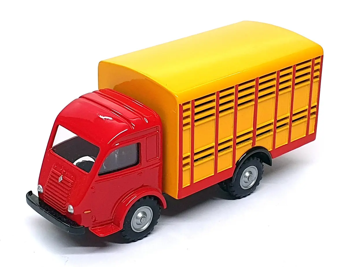 Norev 13Cm Long Diecast 4/50/00 - Renault 2.5T Betaillere Truck - Red/Yellow 1