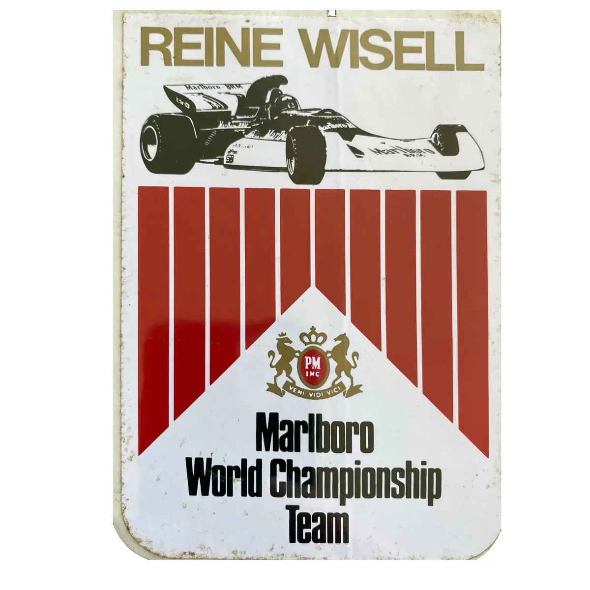 Marlboro Brm - Reine Wisell - Driver Sticker 1