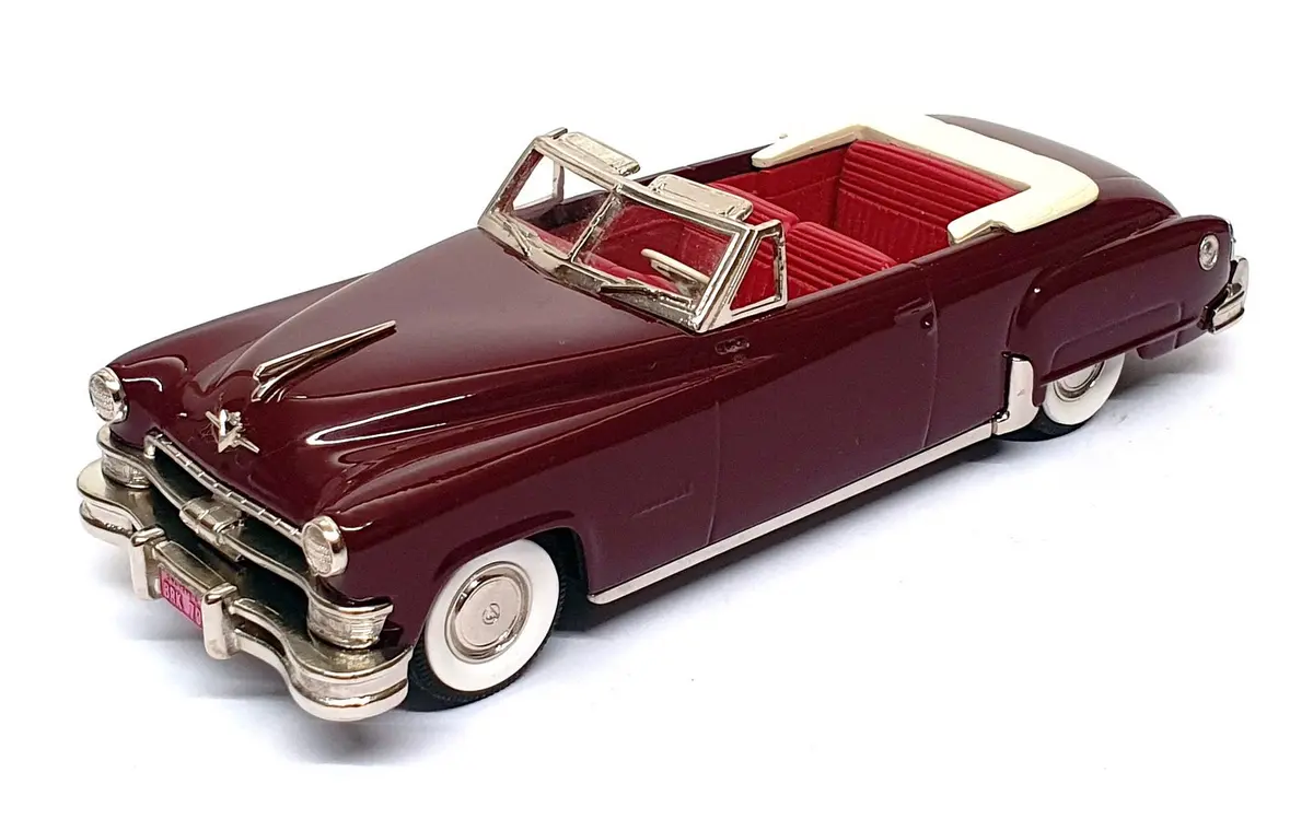 Brooklin Models 1/43 Scale Brk79 - 1951 Chrysler Imperial Convertible - Maroon 1