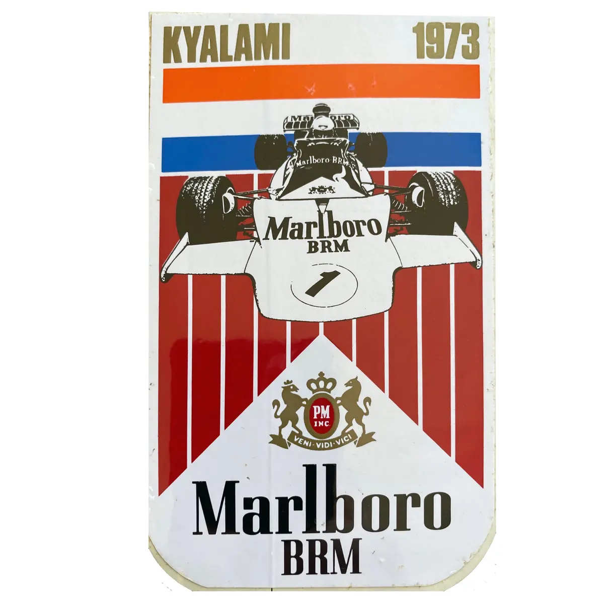 Marlboro Brm - Race Sticker - 1973 - South Africa 1