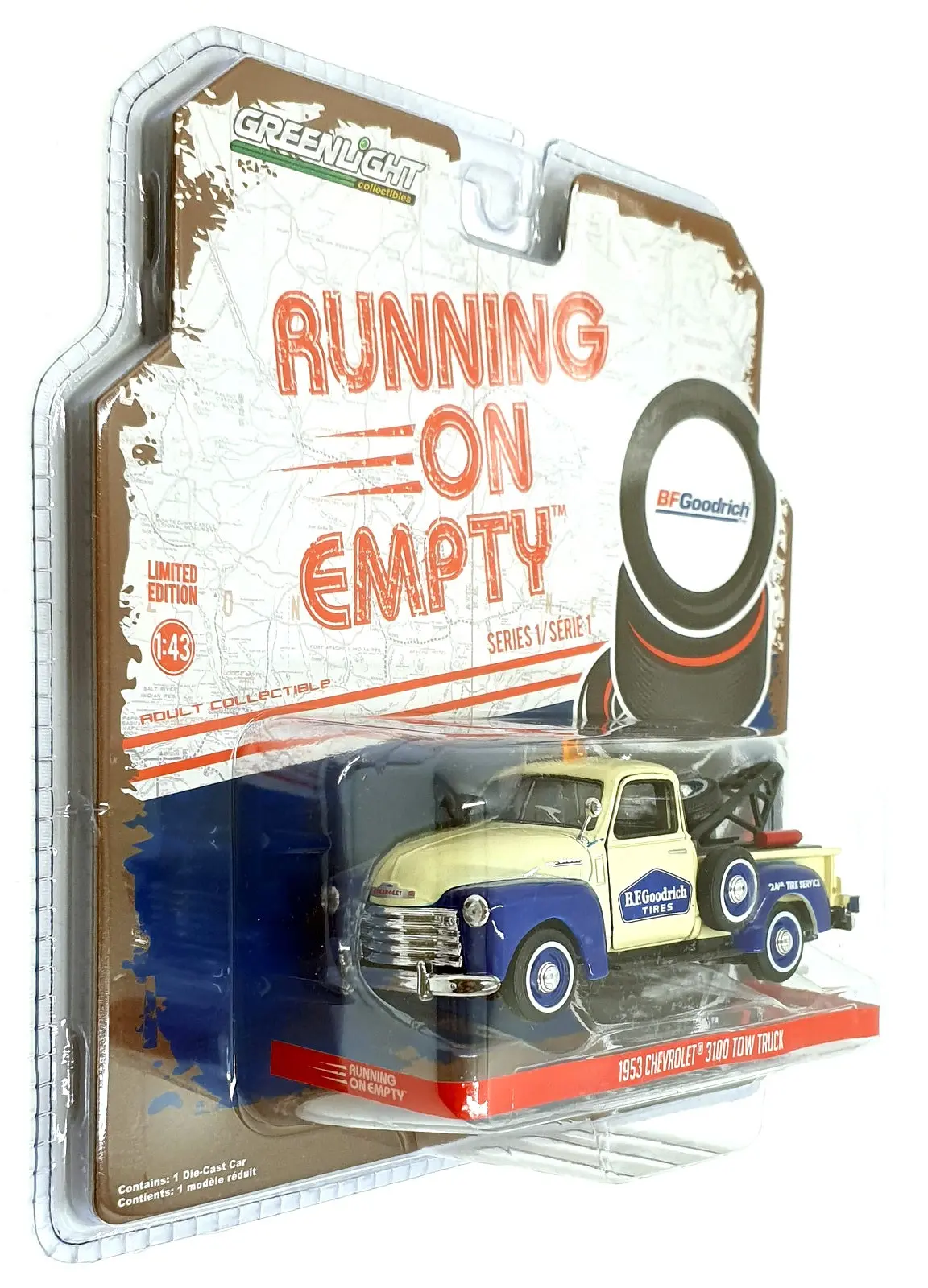 Greenlight 1/43 Scale 87010-C - 1953 Chevrolet 3100 Tow Truck 1