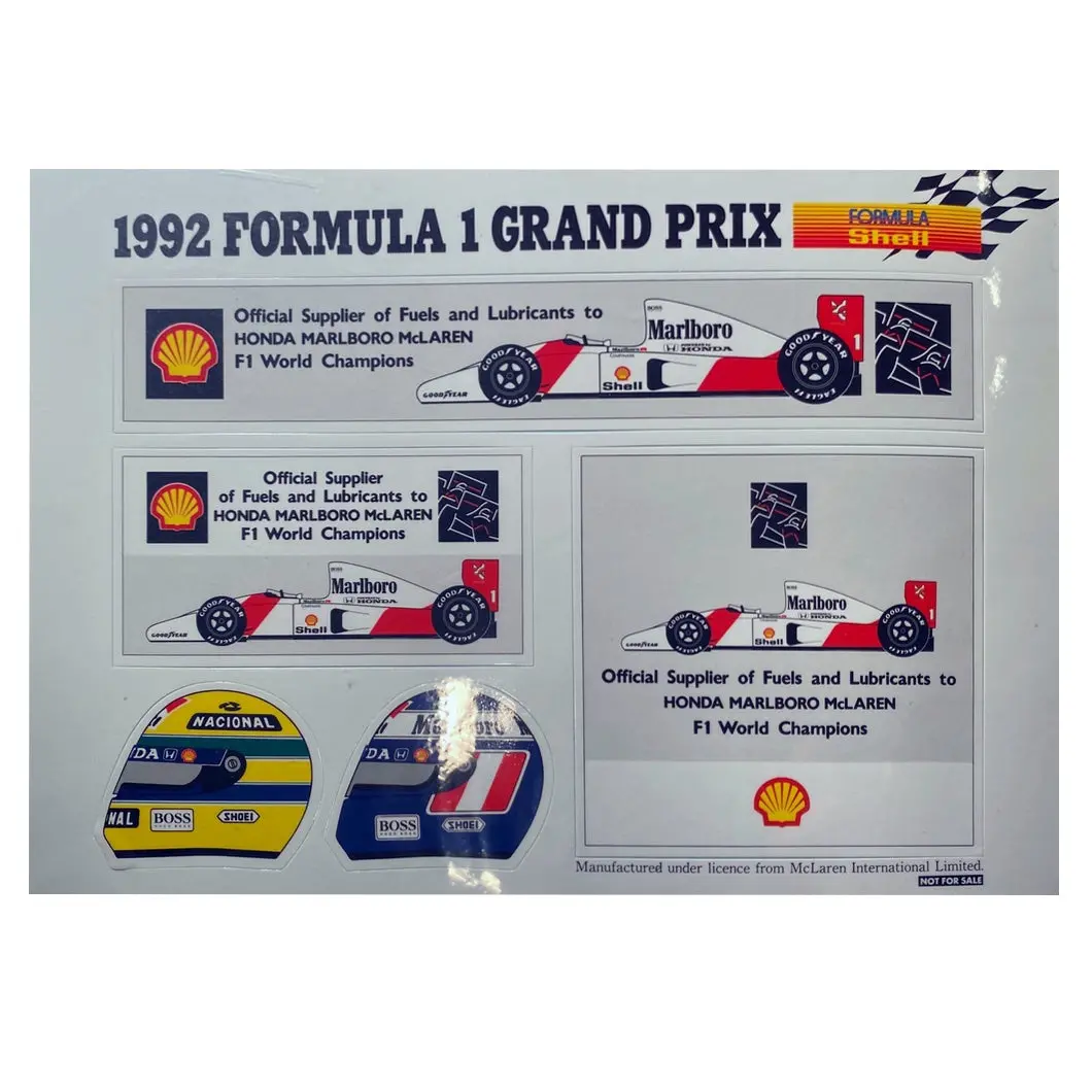 Honda Shell - Official Suppler - 1992 1