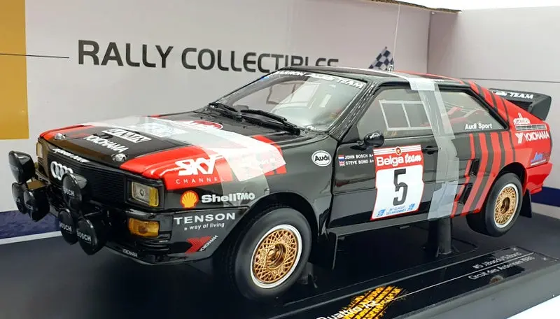 Sun Star 1/18 Scale 4257 - Audi Quattro A2 Ardennes 1986 #5 Bosch/Bond Le 1