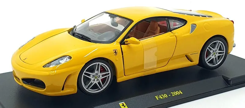 Burago 1/24 Scale Diecast 191223I - 2004 Ferrari F430 - Yellow 1