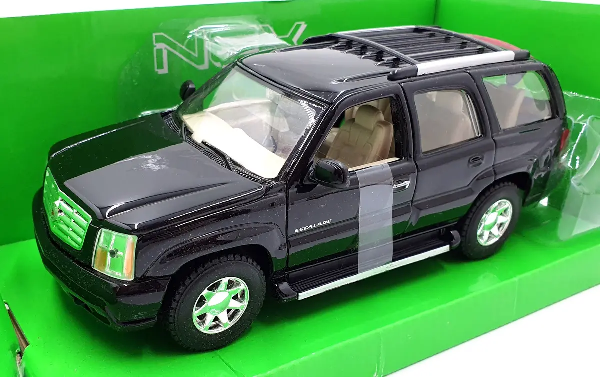 Welly Nex 1/24 Scale Diecast 22412W  - 2002 Cadillac Escalade - Black 1