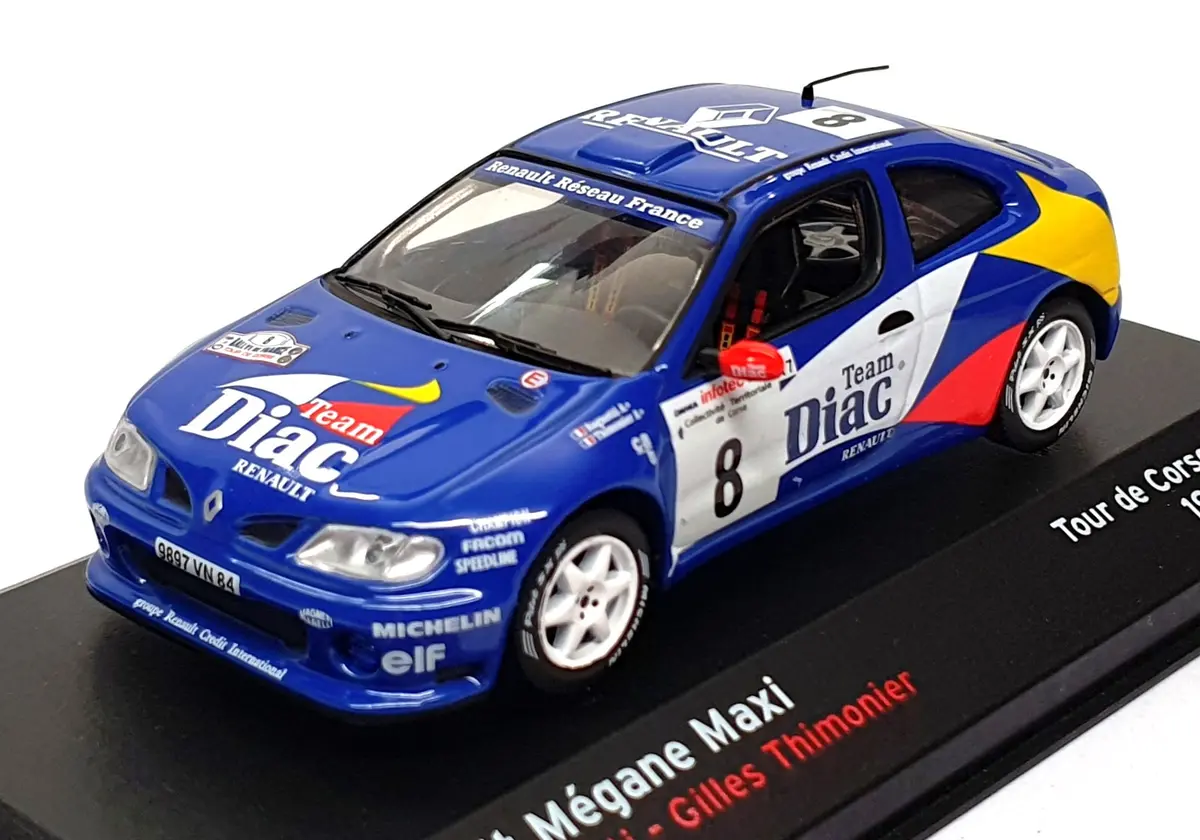 Altaya 1/43 Scale Rm9897 - Renault Megane Maxi #8 Tour De Corse 1996 1