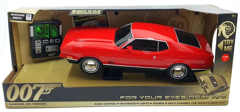 Toy State 34Cm Long R/C Car 62060 - Ford Mustang Mach 1 007 Bond 27Mhz 1
