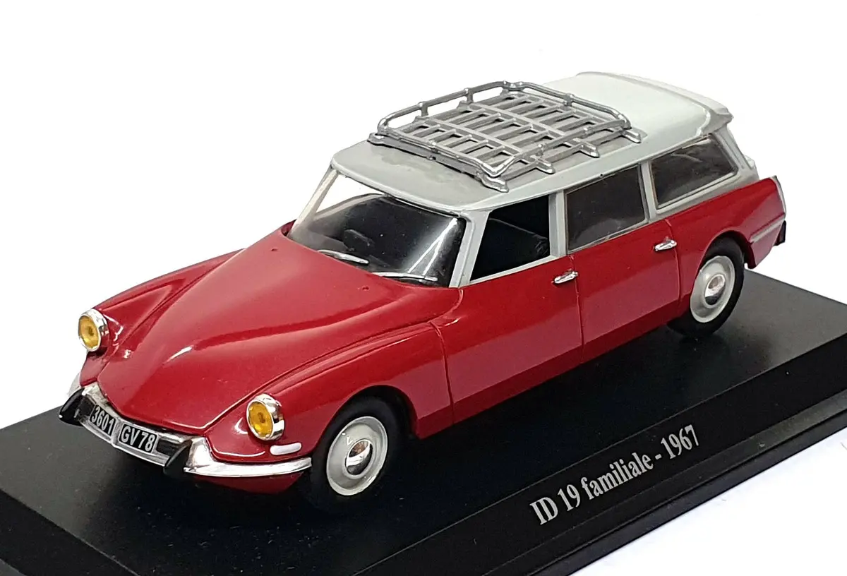 Altaya 1/43 Scale 310326B - 1967 Citroen Id 19 Familiale - Red/Grey 1
