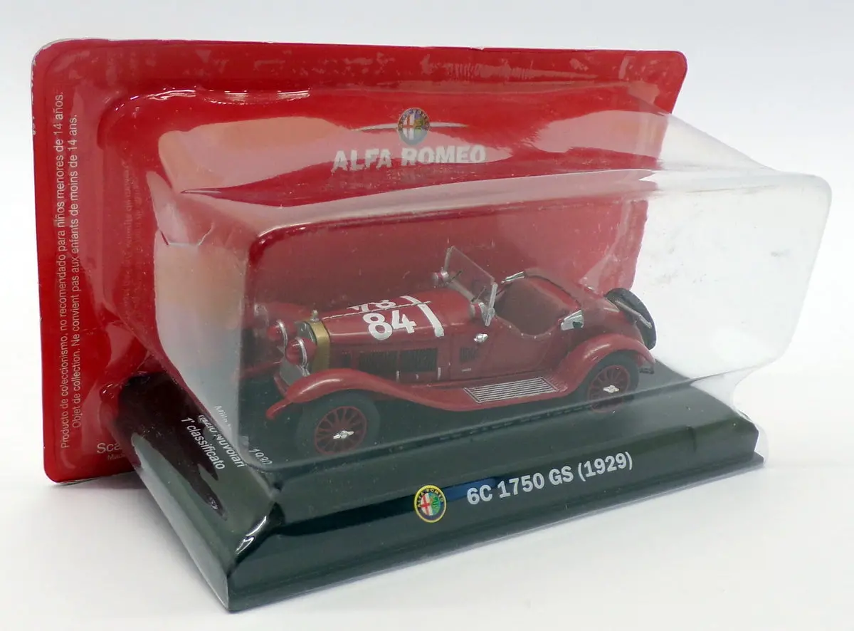Altaya 1/43 Scale Al10320r - 1929 Alfa Romeo 6C 1750 Gs - Red #84 1