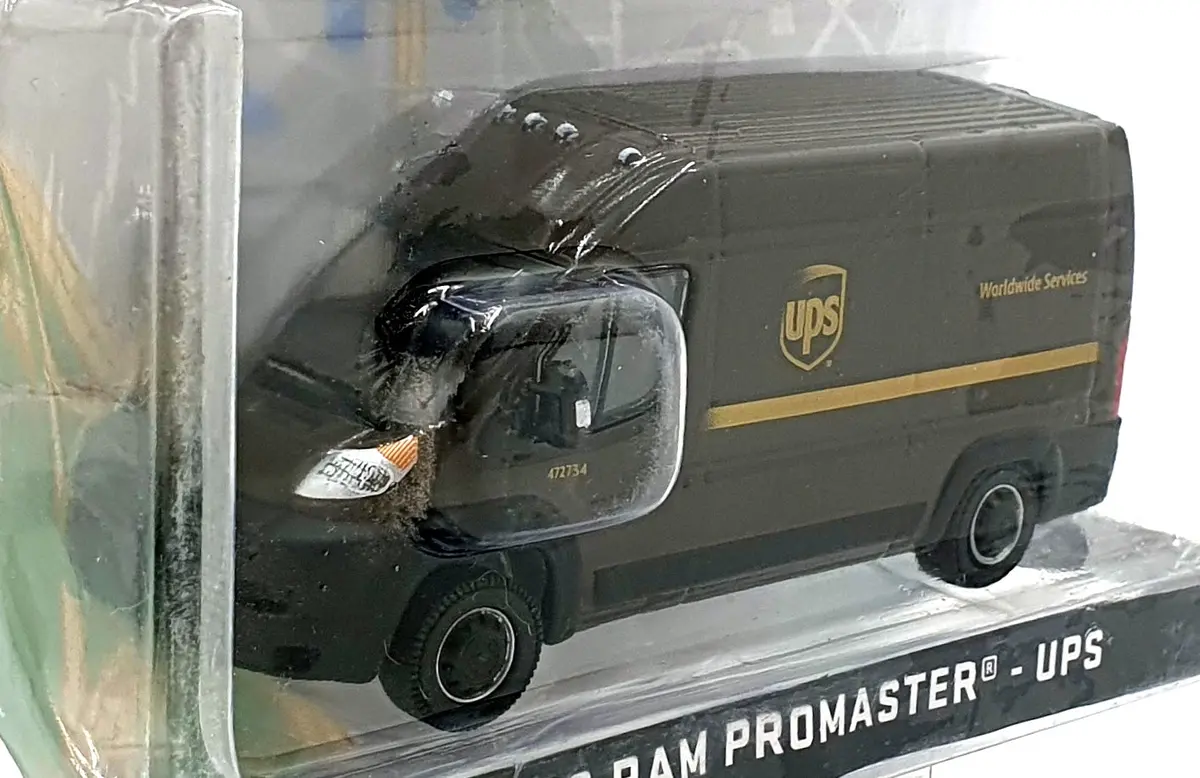 Greenlight 1/64 Scale 53020 - 2018 Ram Promaster Van - Ups 2