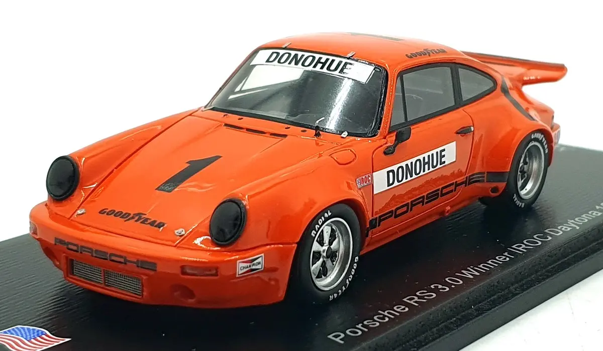 Spark 1/43 Scale Us142 - Porsche Rs 3.0 #1 1St Iroc Daytona 1974 1