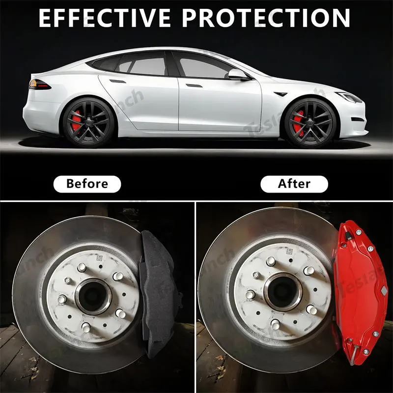 2021-2026 Model S/X Brake Caliper Covers (4Pcs) For Tesla 3