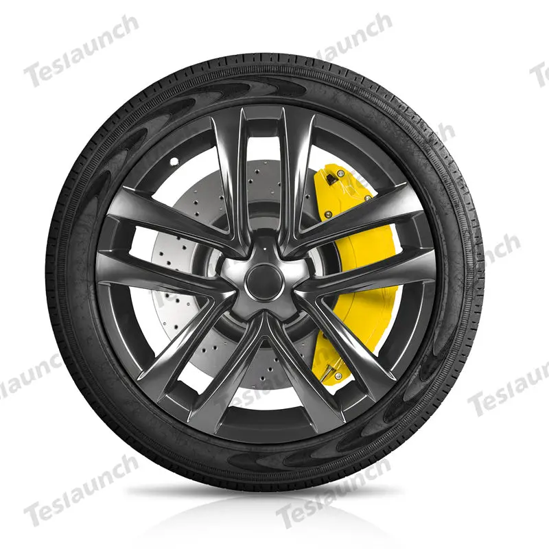 Yellow 2021-2026 Model S/X Brake Caliper Covers (4Pcs) For Tesla 1