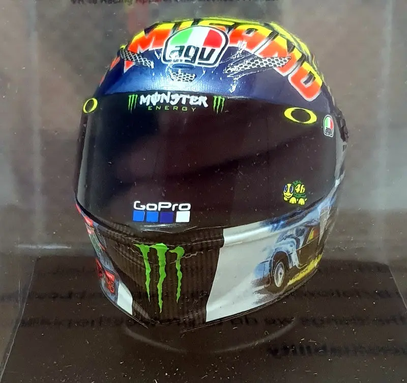 Altaya 1/5 Scale Mt9ala0024 Helmet Motogp Valentino Rossi Misano 2018 #46 1