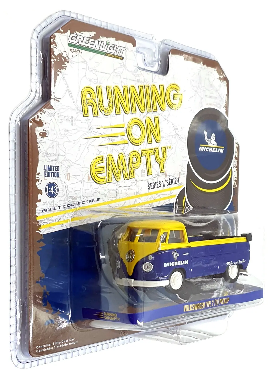 Greenlight 1/43 Scale 87010-E - Volkswagen Type 2 (T1) Pickup 1