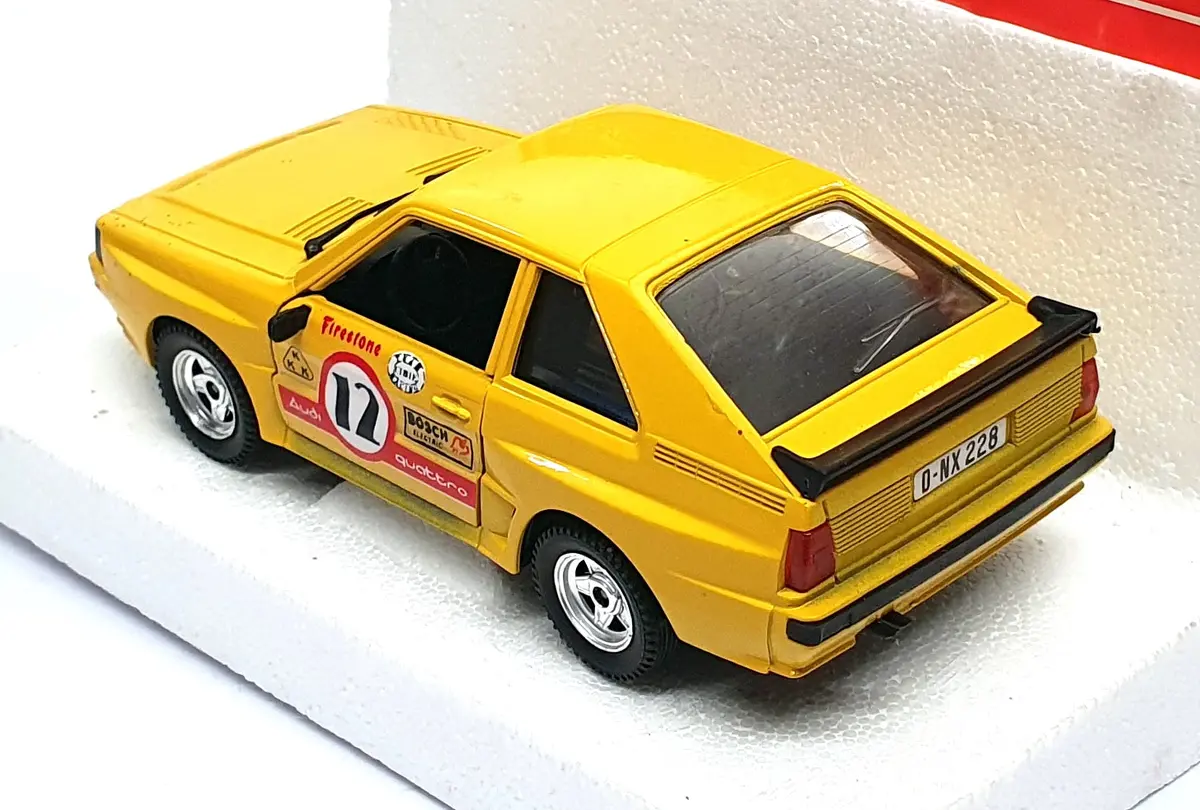 Polistil 1/25 Scale Diecast 02205 - Audi 4 Sport #12 - Yellow 2