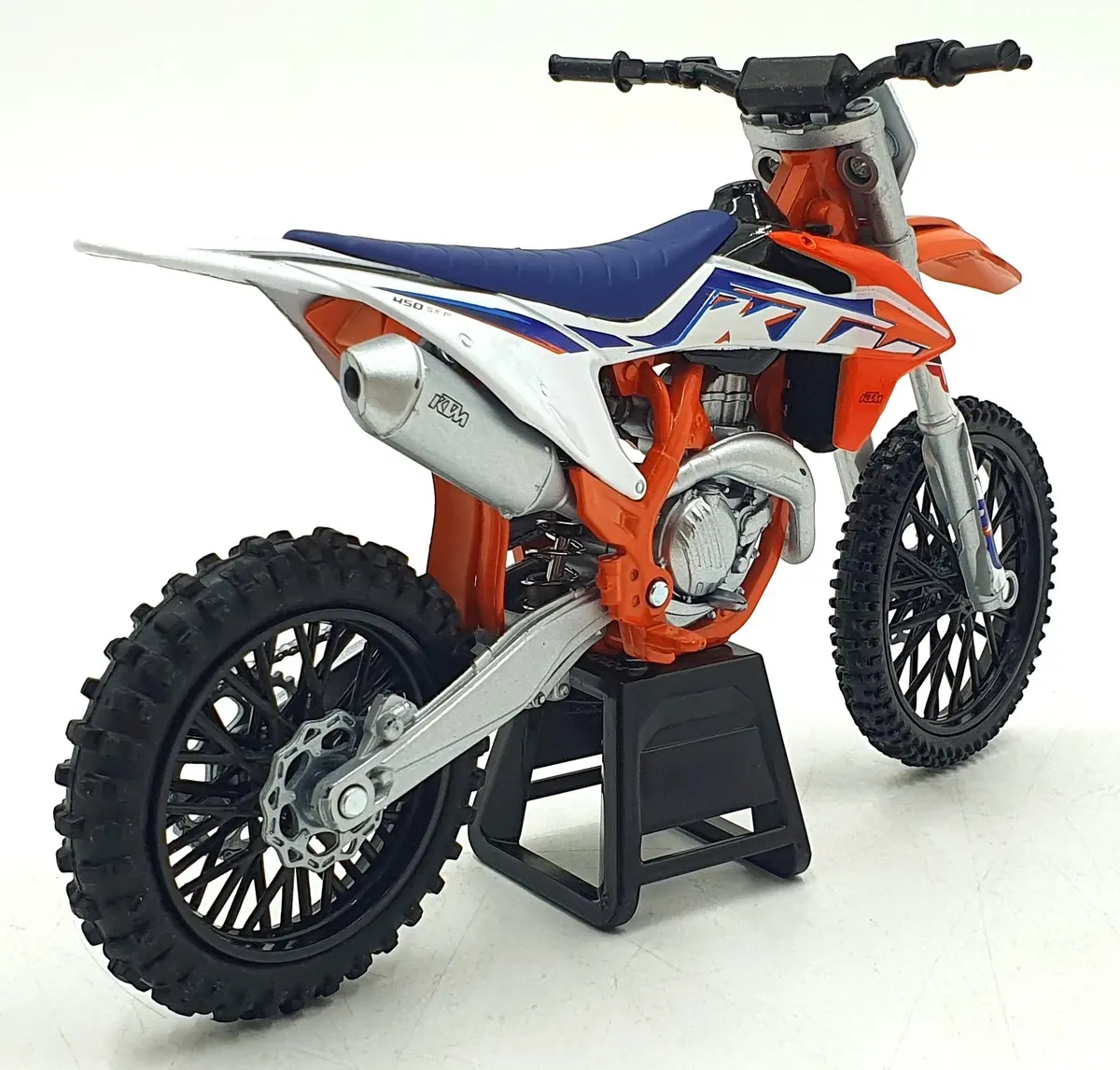 Newray 1/12 Scale 58343 - Ktm 450 Sx-F Motorbike - Orange/White 2