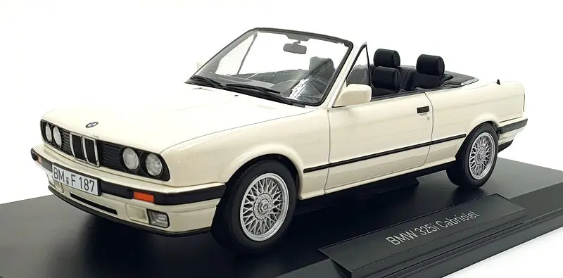Norev 1/18 Scale Diecast 183213 - Bmw 325I Cabriolet 1991 - Alpine White 1