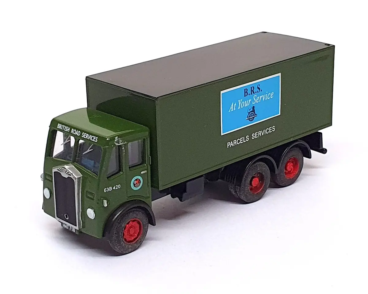 Base Toys 1/76 Scale D-02 - Albion Chieftain 3 Box Van Brs - Green 1